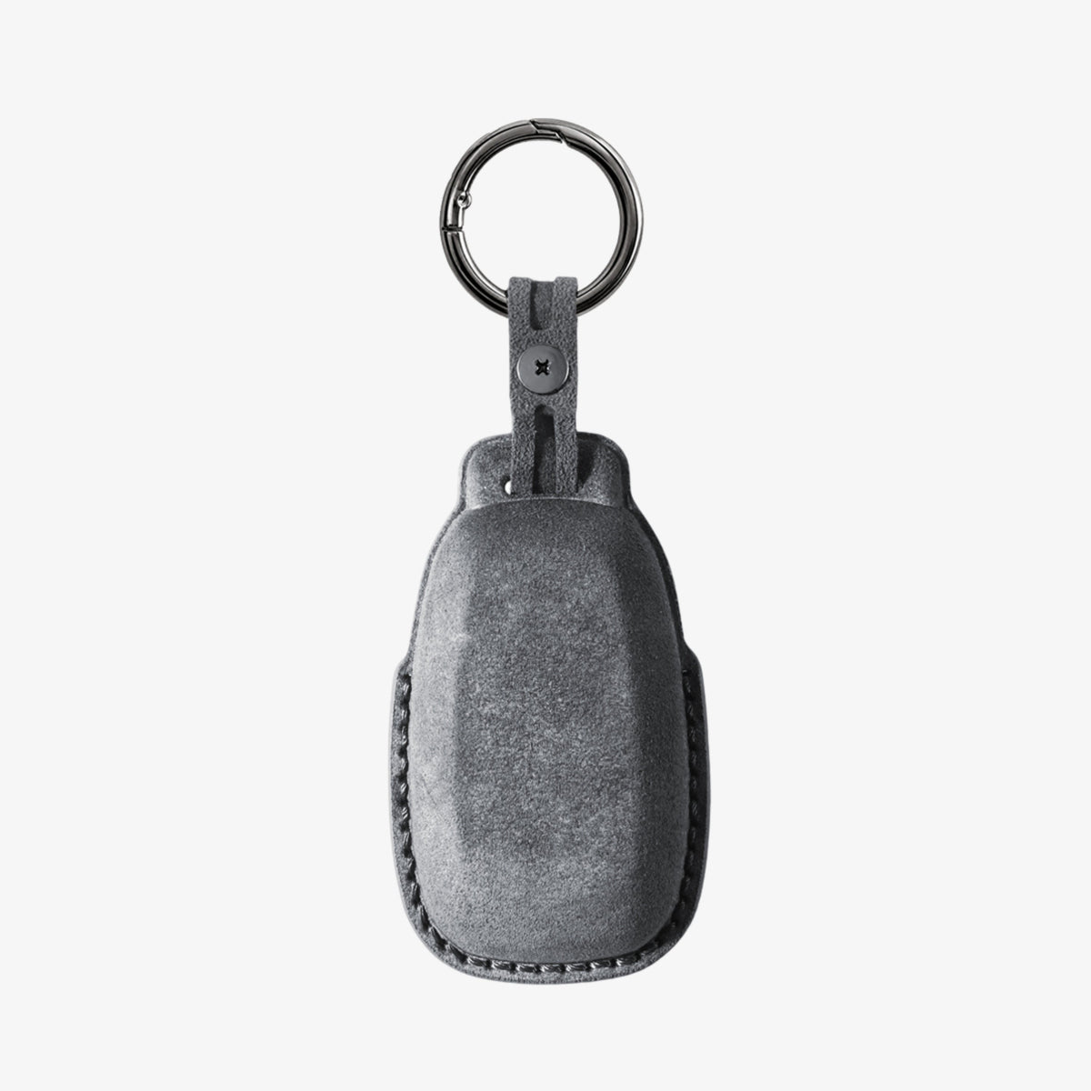 Alcantara Car Key Fob Cover for Subaru Model A - Space Grey