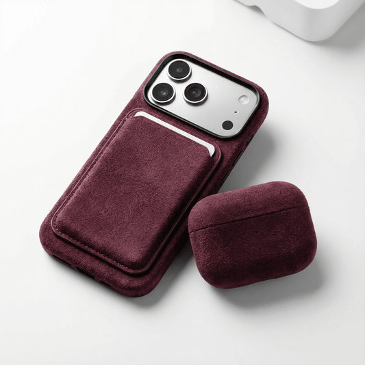 AirPods Pro (2nd Generation) Alcantara Case - Wine Red