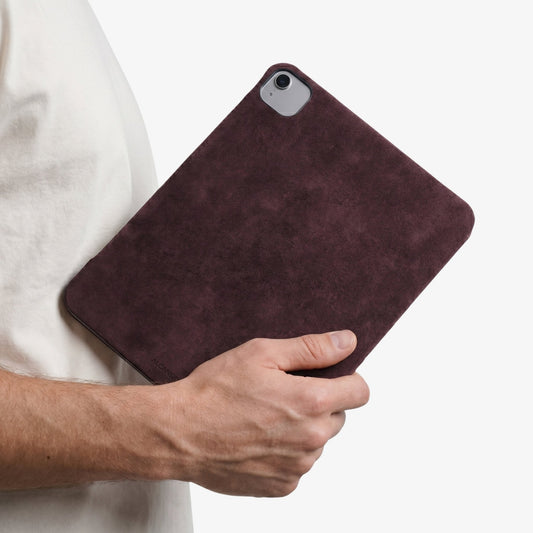 Alcantara iPad Cover - For iPad Air 2026 (13 inch) - Wine Red