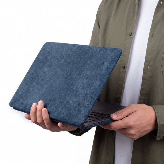 Alcantara MacBook Pro & Pro Max Cover - For 16 inch (2021-2024) - Ocean Blue