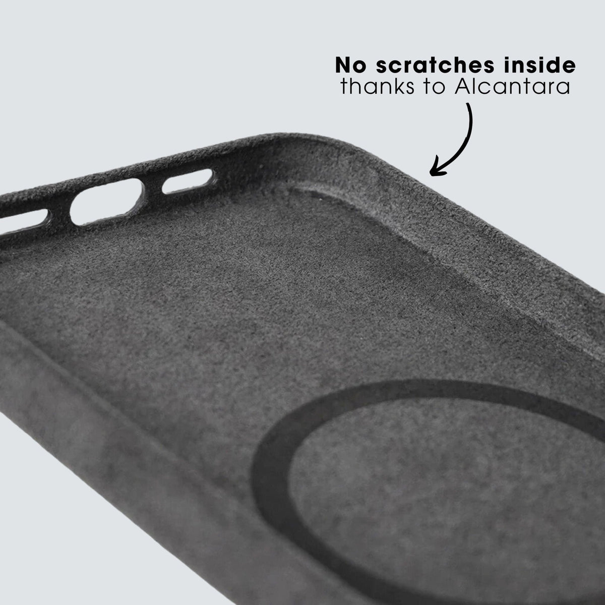 iPhone 14 Pro - Alcantara Case - Space Grey