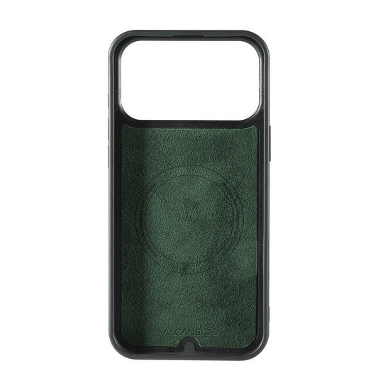 iPhone 17 Pro - Alcantara Back Cover - Midnight Green