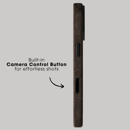 iPhone 17 - Alcantara Case - Chocolate Brown