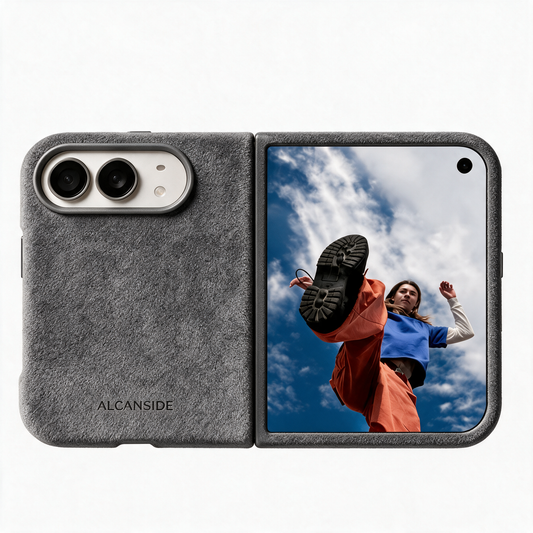 iPhone Duo - Alcantara Case - Nardo Gray