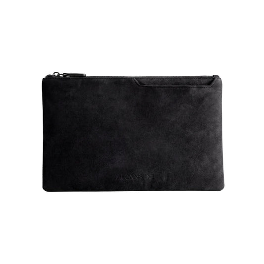 Alcantara Pouch - Deep Black