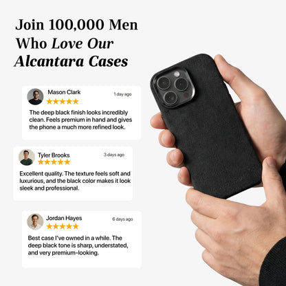 iPhone 16 Pro Max - Alcantara Case - Deep Black