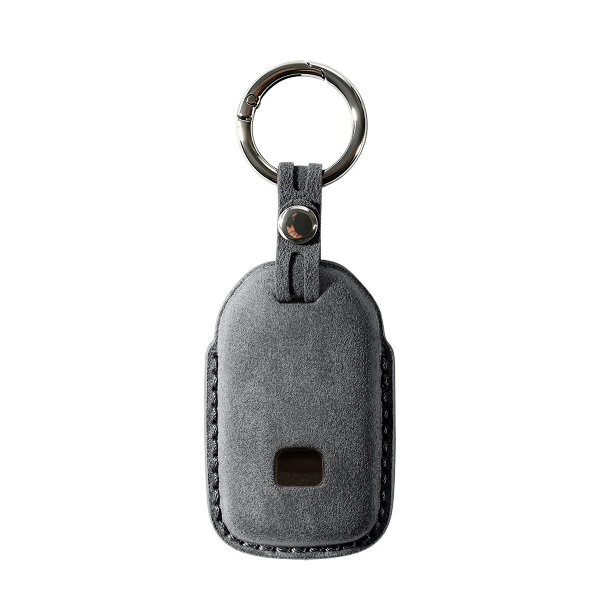 Alcantara Car Key Fob Cover for Honda Model B with Buckle - Space Grey