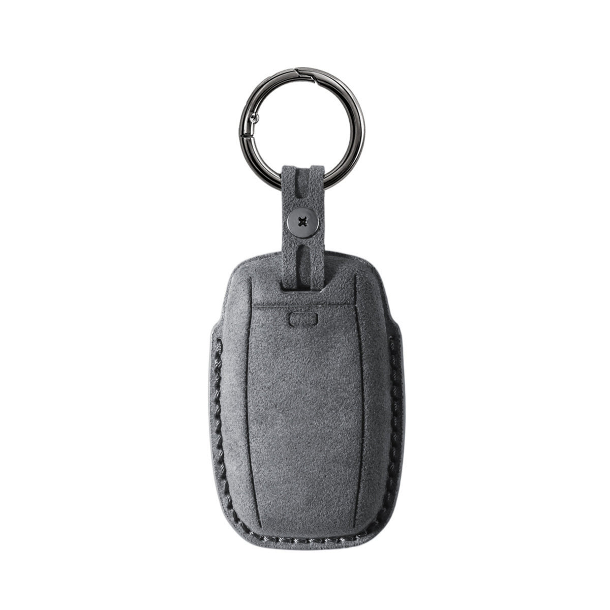 Alcantara Car Key Fob Cover for Kia Model A - Space Grey