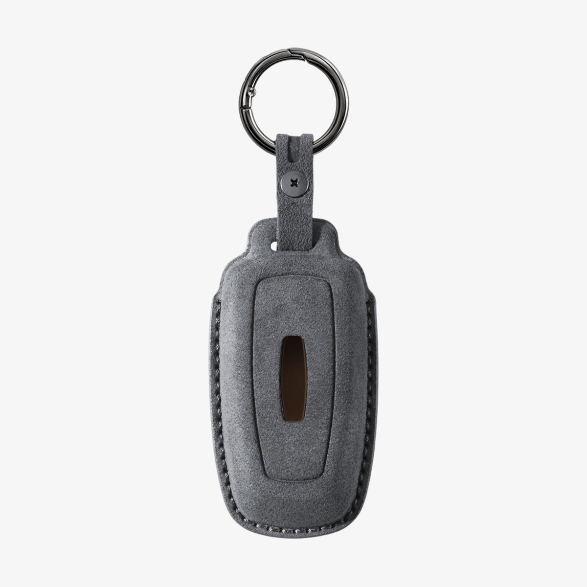 Alcantara Car Key Fob Cover for Lincoln Model A - Space Grey