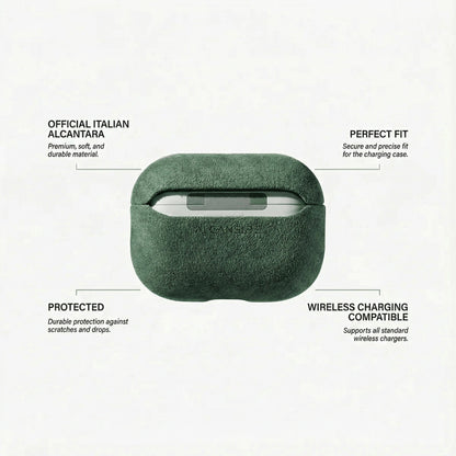 AirPods Pro Alcantara Case - Midnight Green