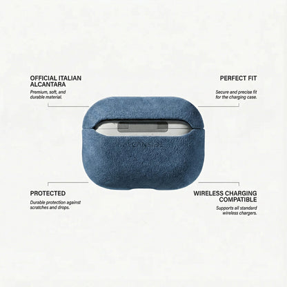 AirPods Pro Alcantara Case - Ocean Blue