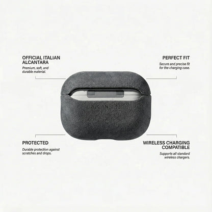AirPods Pro (2nd Generation) Alcantara Case - Space Grey
