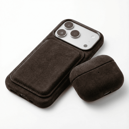 AirPods Pro (3rd Generation) Alcantara Case - Chocolate Brown