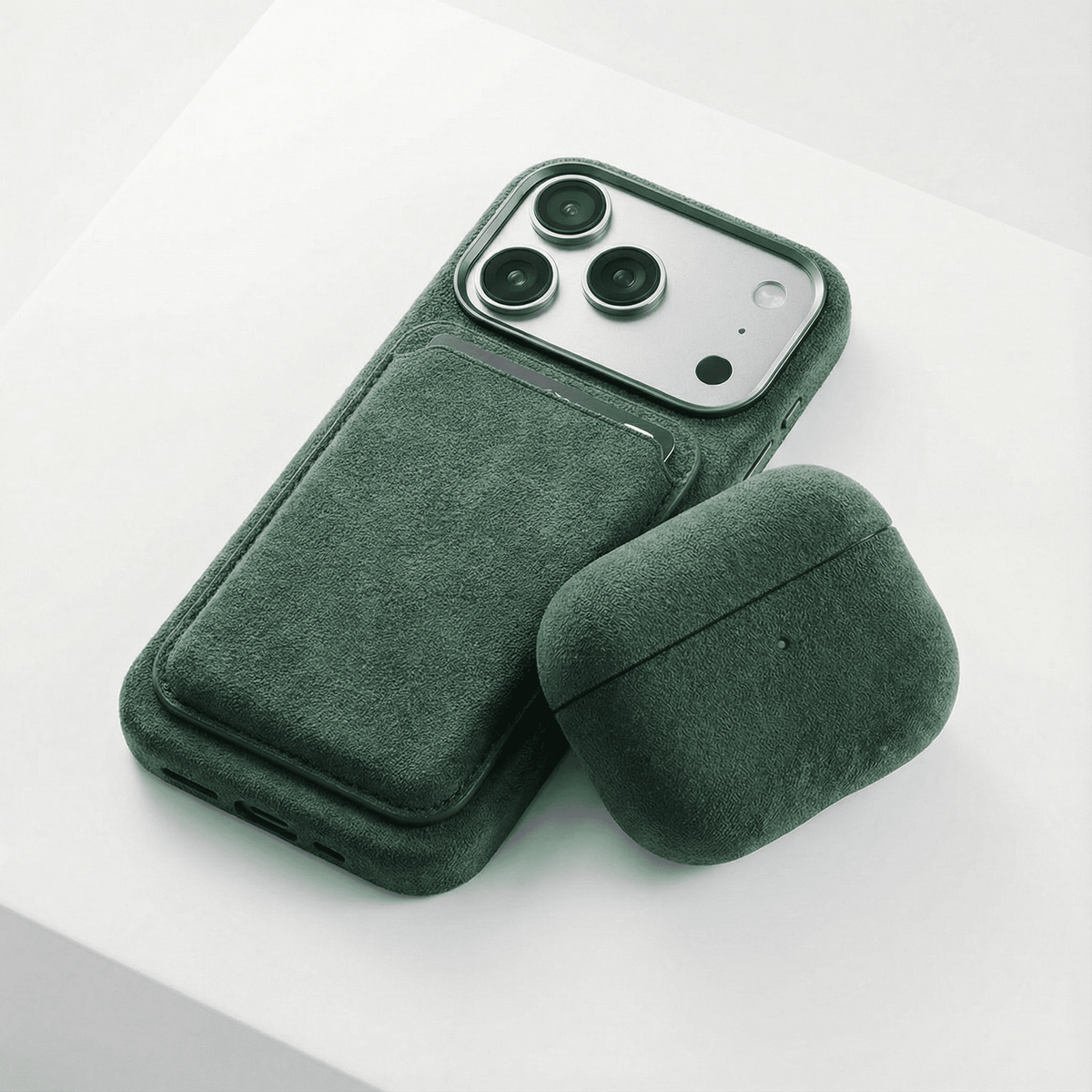 AirPods Pro (3rd Generation) Alcantara Case - Midnight Green