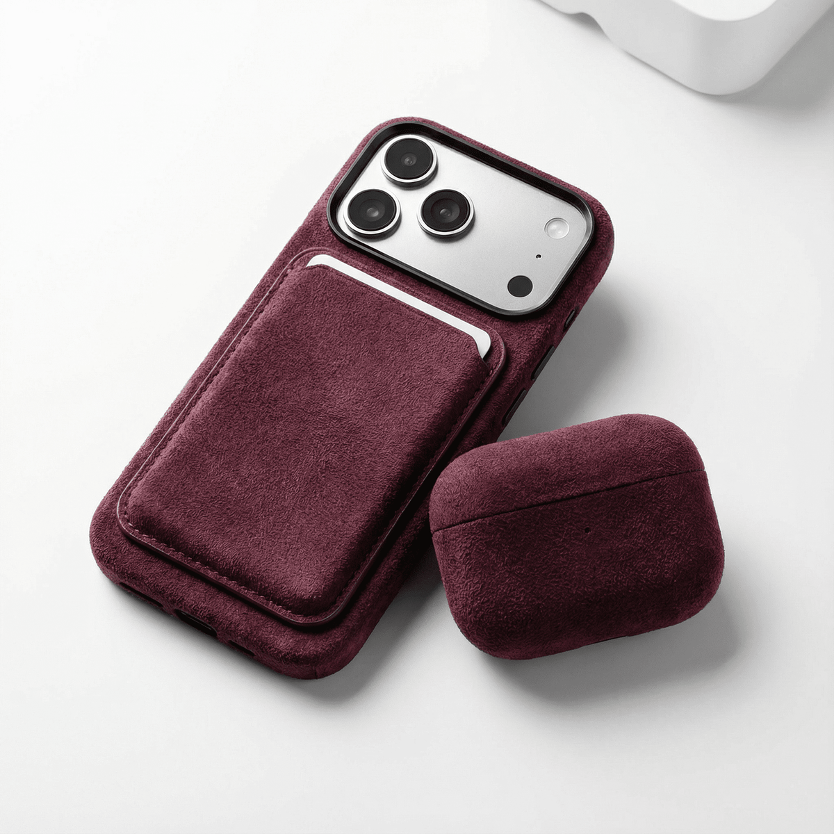 AirPods Pro (3rd Generation) Alcantara Case - Wine Red