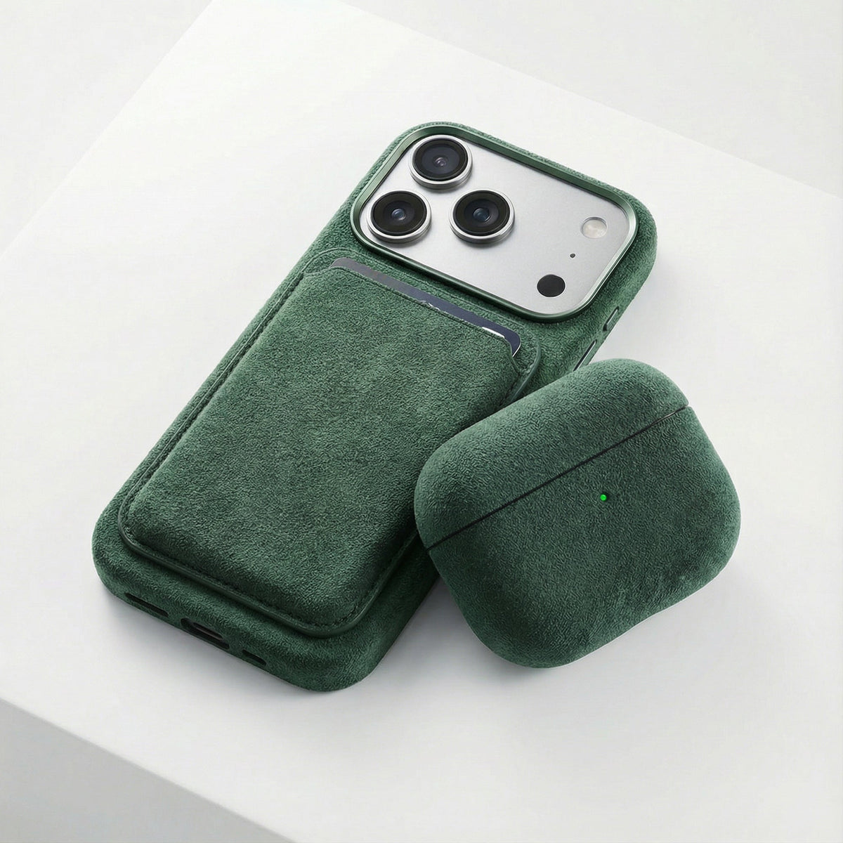 AirPods Pro Alcantara Case - Midnight Green