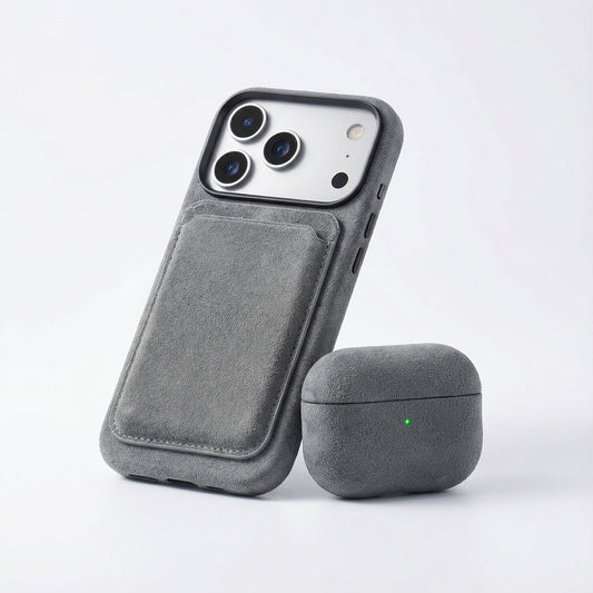 AirPods Pro Alcantara Case - Nardo Gray