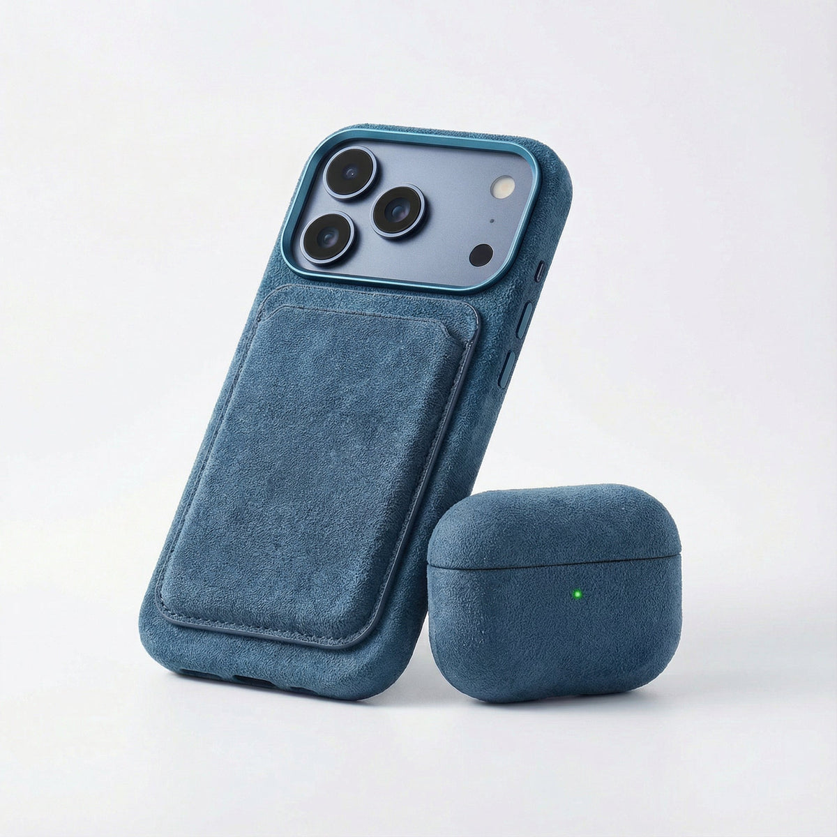 AirPods Pro Alcantara Case - Ocean Blue