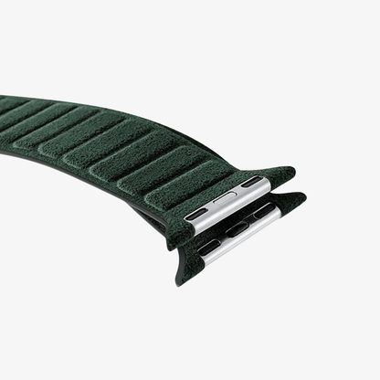 alcantara apple watch band - Midnight Green
