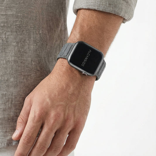 Alcantara Apple Watch Band - Nardo Gray - 38/40/41/42mm