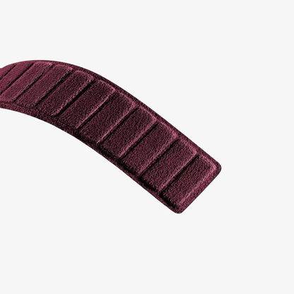 alcantara apple watch band - Wine Red