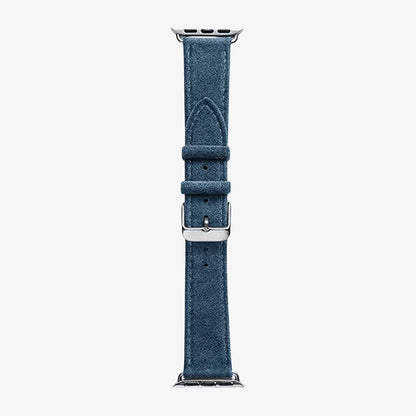 Alcantara Apple Watch Band With Buckle - Ocean Blue - 42/44/45/46mm & Ultra (49mm)