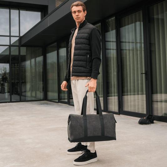 Alcantara Duffle Bag - Space Grey