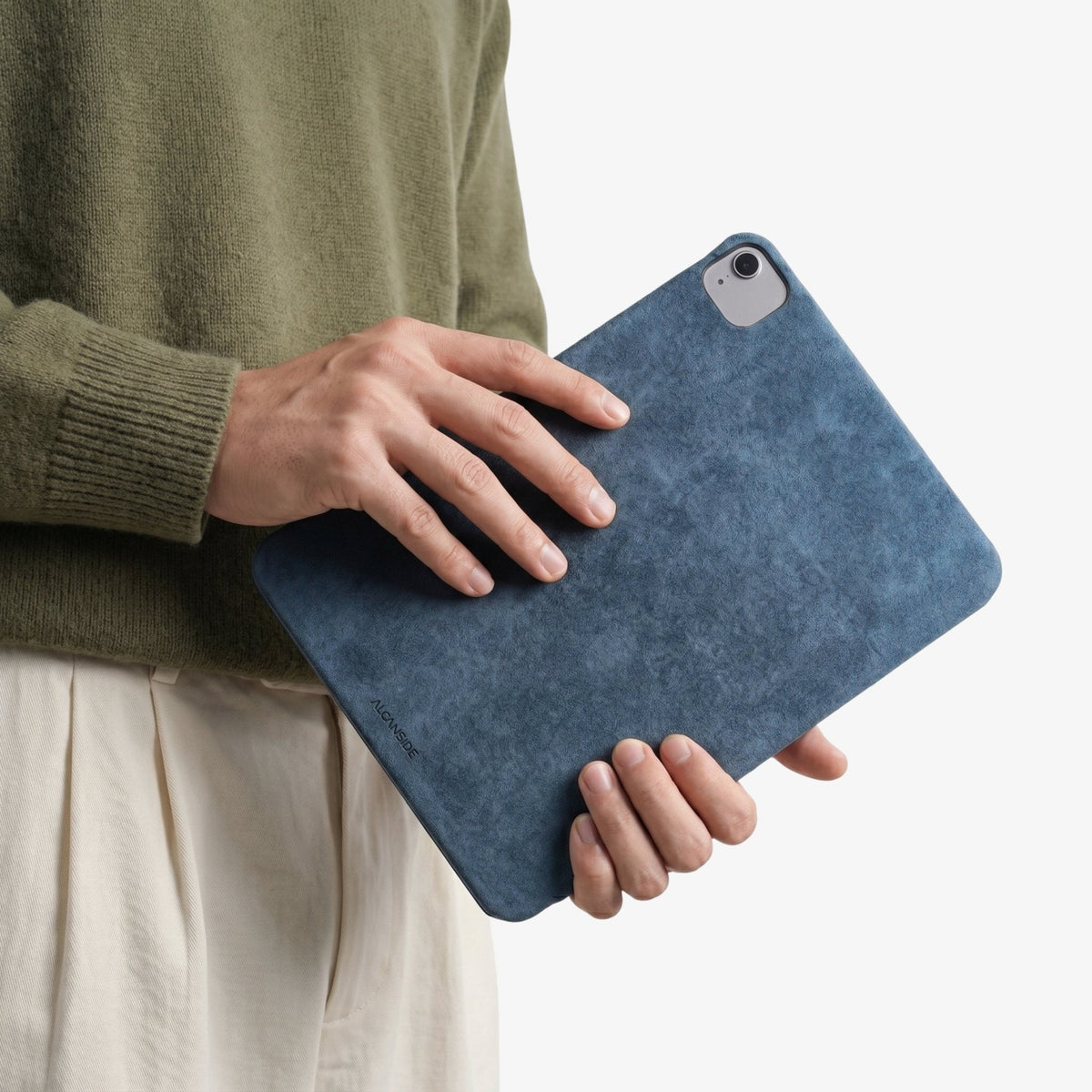 Alcantara iPad Cover - For iPad Air 11 inch (2024/2026) - Ocean Blue