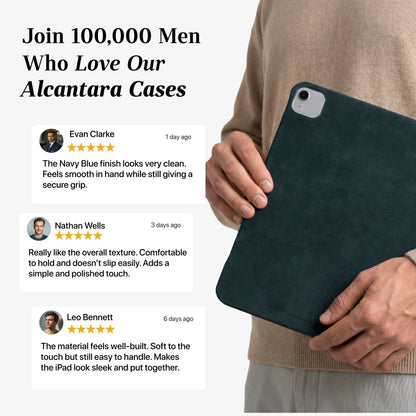 Alcantara iPad Cover - For iPad Air 2026  (13 inch) - Navy Blue
