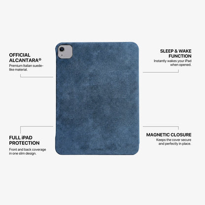 Alcantara iPad Cover - For iPad Air 2026  (13 inch) - Ocean Blue
