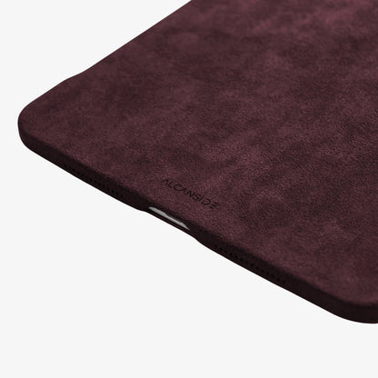 Alcantara iPad Cover - For iPad Air 2026  (13 inch) - Wine Red