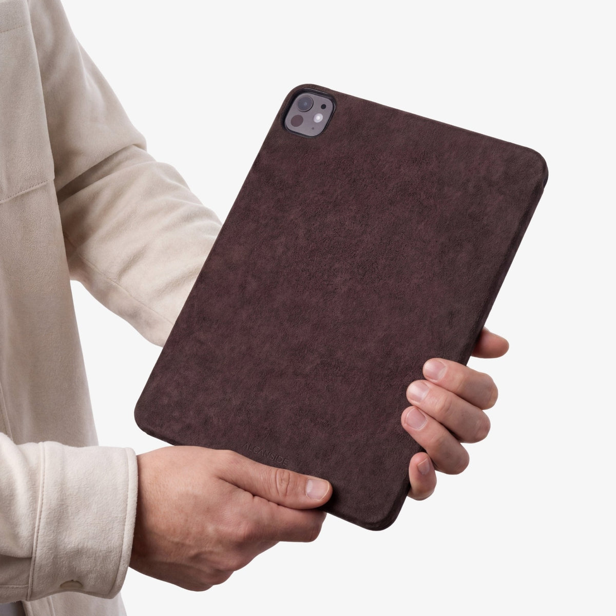 Alcantara iPad Cover - For iPad Pro (11 inch) - Chocolate Brown