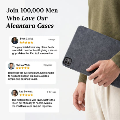 Alcantara iPad Cover - For iPad Pro (11 inch) - Space Grey