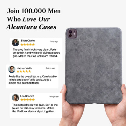 Alcantara iPad Cover - For iPad Pro (13 inch) - Nardo Gray