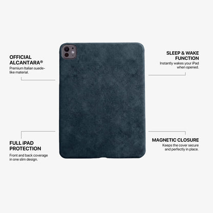 Alcantara iPad Cover - For iPad Pro (13 inch) - Navy Blue