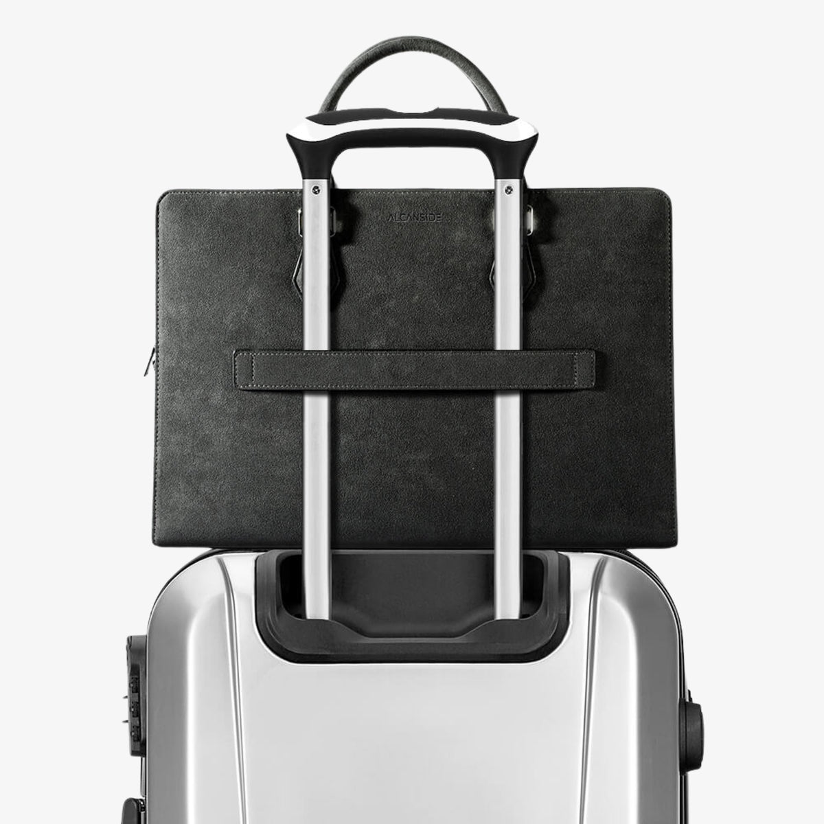 Alcantara Laptop Bag - Space Grey