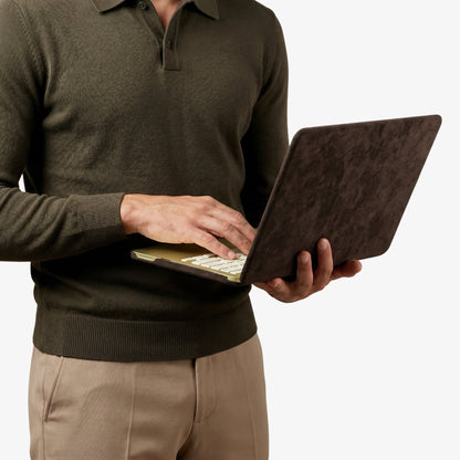 Alcantara MacBook Neo Cover - For 13 inch (2026) - Chocolate Brown