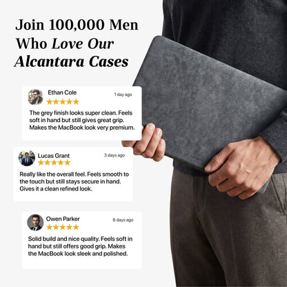 Alcantara MacBook Neo Cover - For 13 inch (2026) - Nardo Gray