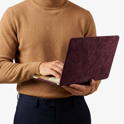 Alcantara MacBook Neo Cover - For 13 inch (2026) - Wine Red