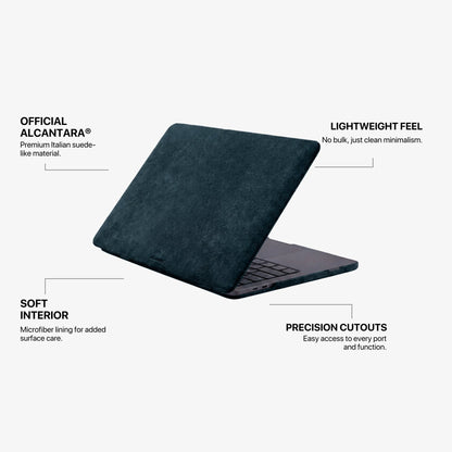 Alcantara MacBook Pro & Pro Max Cover - For 16 inch (2021-2024) - Navy Blue