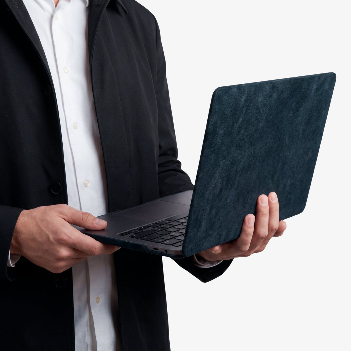 Alcantara MacBook Pro & Pro Max Cover - For 16 inch (2021-2024) - Navy Blue