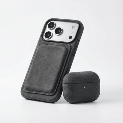 Alcantara MagSafe Wallet - Space Grey