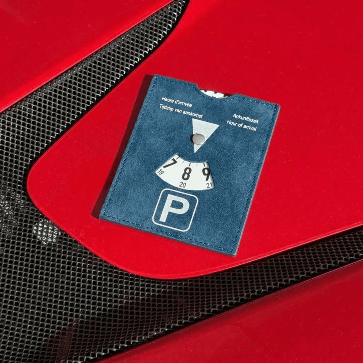 Alcantara Parking Disc - Ocean Blue