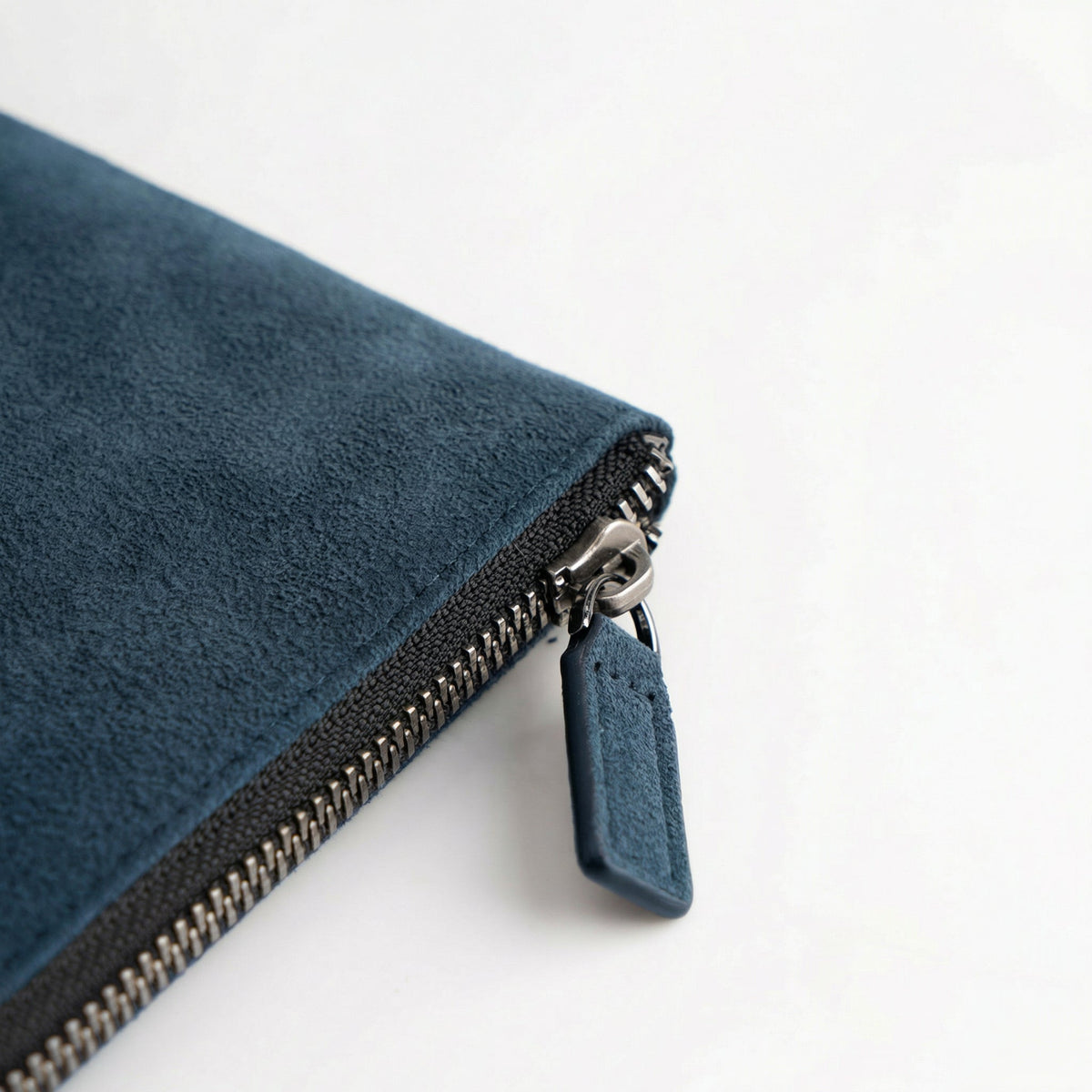 Alcantara Pouch - Navy Blue