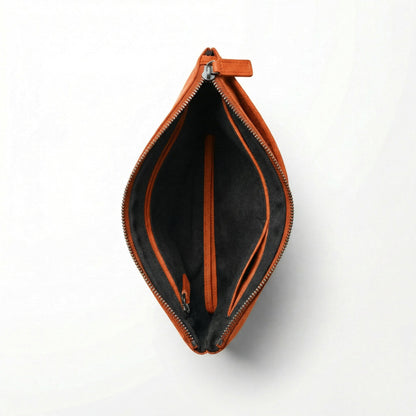 Alcantara Pouch - Orange