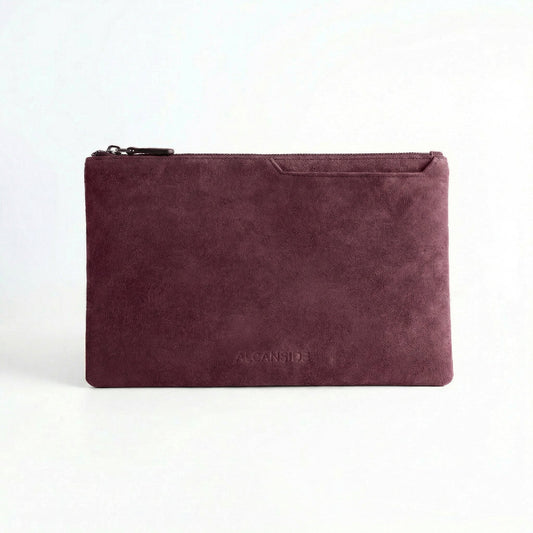Alcantara Pouch - Wine Red