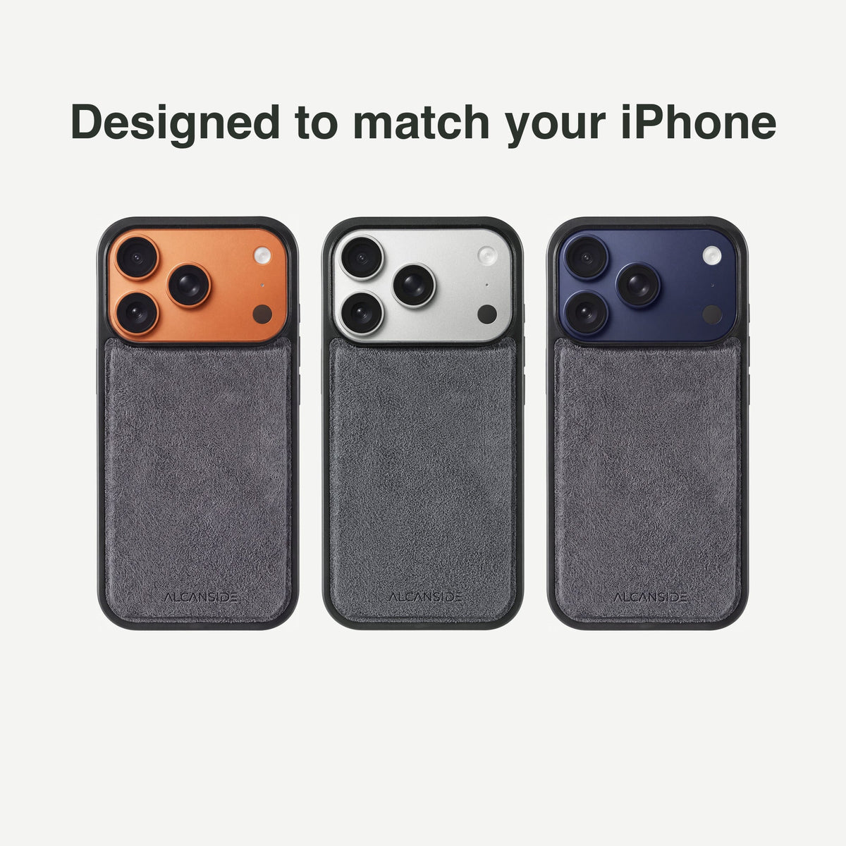 iPhone 17 Pro - Alcantara Back Cover - Nardo Gray