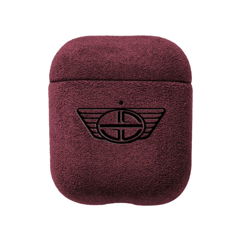 Donkervoort - AirPods 1/2 Gen Alcantara Case - Wine Red
