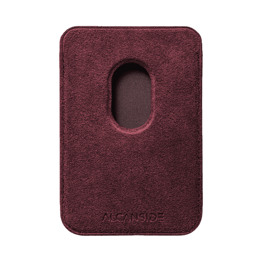 Donkervoort - Alcantara MagSafe Wallet - Wine Red