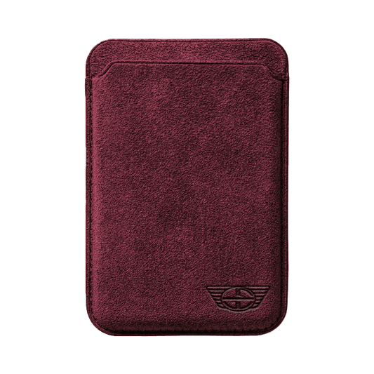Donkervoort - Alcantara MagSafe Wallet - Wine Red